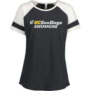 Uc San Diego Swimming Enza Ladies Jersey Colorblock Tee