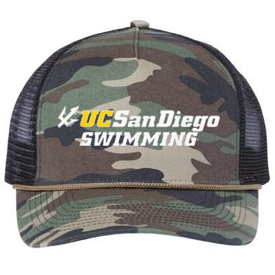 Uc San Diego Swimming Retro Rope Trucker Hat Cap