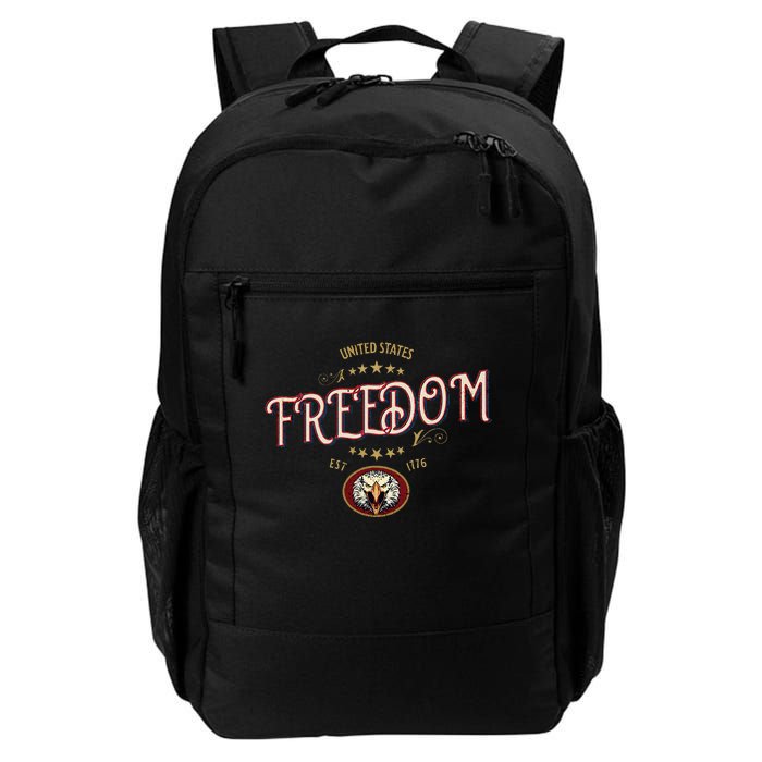 United States Est 1776 Eagle United We Stand For Freedom Daily Commute Backpack