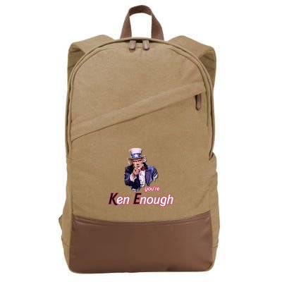 Uncle Sam Enough I Am Enough Funny Im Ken I Am Ken Kenenoug Cotton Canvas Backpack