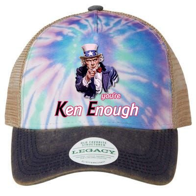 Uncle Sam Enough I Am Enough Funny Im Ken I Am Ken Kenenoug Legacy Tie Dye Trucker Hat