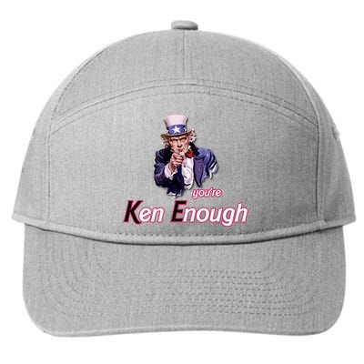 Uncle Sam Enough I Am Enough Funny Im Ken I Am Ken Kenenoug 7-Panel Snapback Hat