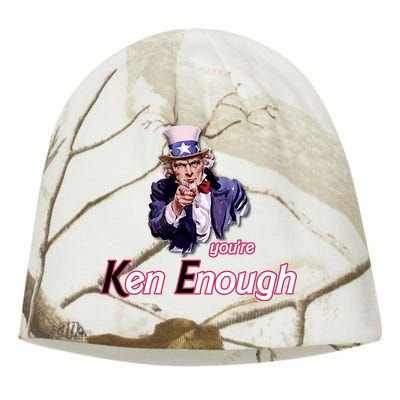 Uncle Sam Enough I Am Enough Funny Im Ken I Am Ken Kenenoug Kati - Camo Knit Beanie