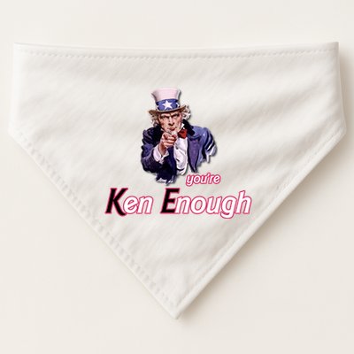Uncle Sam Enough I Am Enough Funny Im Ken I Am Ken Kenenoug USA-Made Doggie Bandana