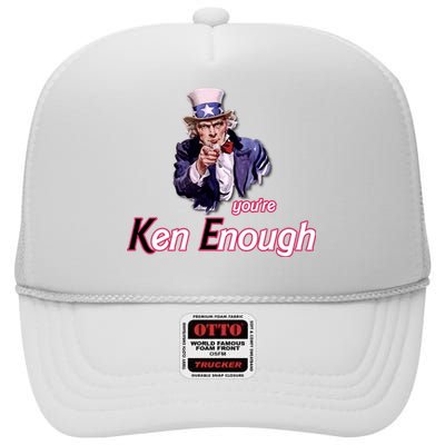 Uncle Sam Enough I Am Enough Funny Im Ken I Am Ken Kenenoug High Crown Mesh Back Trucker Hat