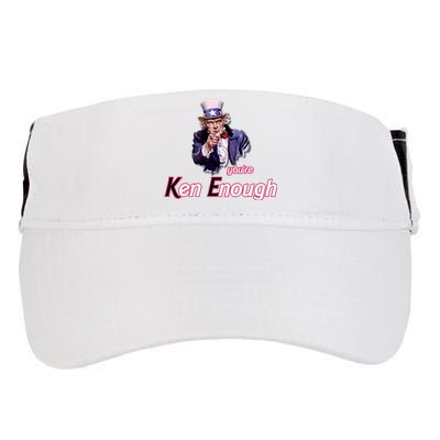 Uncle Sam Enough I Am Enough Funny Im Ken I Am Ken Kenenoug Adult Drive Performance Visor