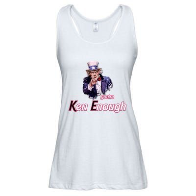 Uncle Sam Enough I Am Enough Funny Im Ken I Am Ken Kenenoug Ladies Essential Flowy Tank