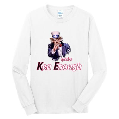 Uncle Sam Enough I Am Enough Funny Im Ken I Am Ken Kenenoug Tall Long Sleeve T-Shirt