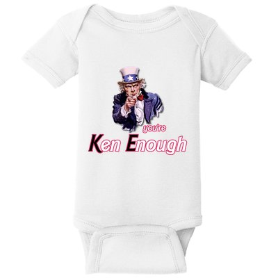 Uncle Sam Enough I Am Enough Funny Im Ken I Am Ken Kenenoug Baby Bodysuit