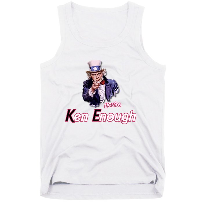 Uncle Sam Enough I Am Enough Funny Im Ken I Am Ken Kenenoug Tank Top