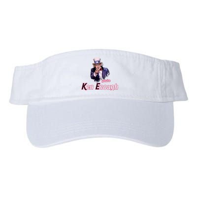 Uncle Sam Enough I Am Enough Funny Im Ken I Am Ken Kenenoug Valucap Bio-Washed Visor