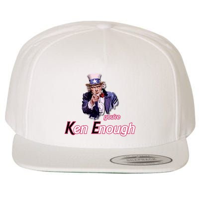 Uncle Sam Enough I Am Enough Funny Im Ken I Am Ken Kenenoug Wool Snapback Cap
