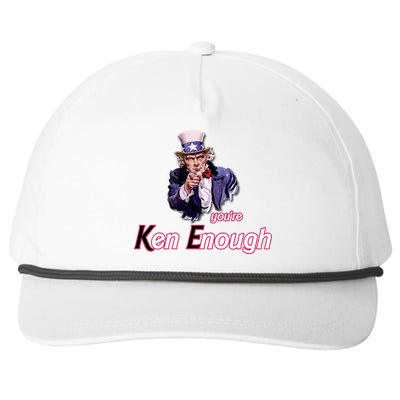 Uncle Sam Enough I Am Enough Funny Im Ken I Am Ken Kenenoug Snapback Five-Panel Rope Hat