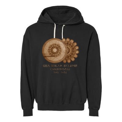 Usa Solar Eclipse Carbondale 2017 2024 Unique Gift Garment-Dyed Fleece Hoodie