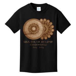 Usa Solar Eclipse Carbondale 2017 2024 Unique Gift Kids T-Shirt