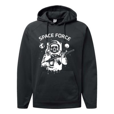 Us Space Force Performance Fleece Hoodie