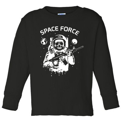 Us Space Force Toddler Long Sleeve Shirt