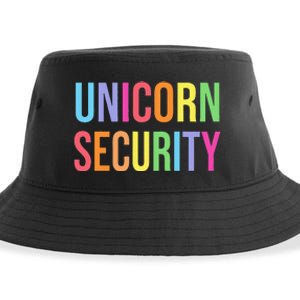 Unicorn Security Funny Birthday Girl Gifts Dad Mom Daughter Sustainable Bucket Hat