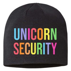 Unicorn Security Funny Birthday Girl Gifts Dad Mom Daughter Sustainable Beanie