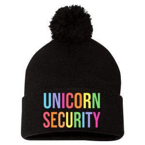 Unicorn Security Funny Birthday Girl Gifts Dad Mom Daughter Pom Pom 12in Knit Beanie