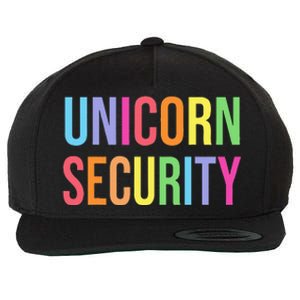 Unicorn Security Funny Birthday Girl Gifts Dad Mom Daughter Wool Snapback Cap