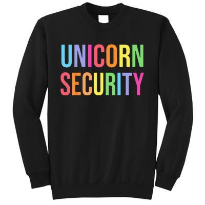 Unicorn Security Funny Birthday Girl Gifts Dad Mom Daughter Sweatshirt