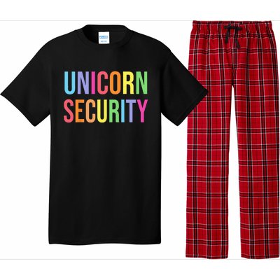 Unicorn Security Funny Birthday Girl Gifts Dad Mom Daughter Pajama Set