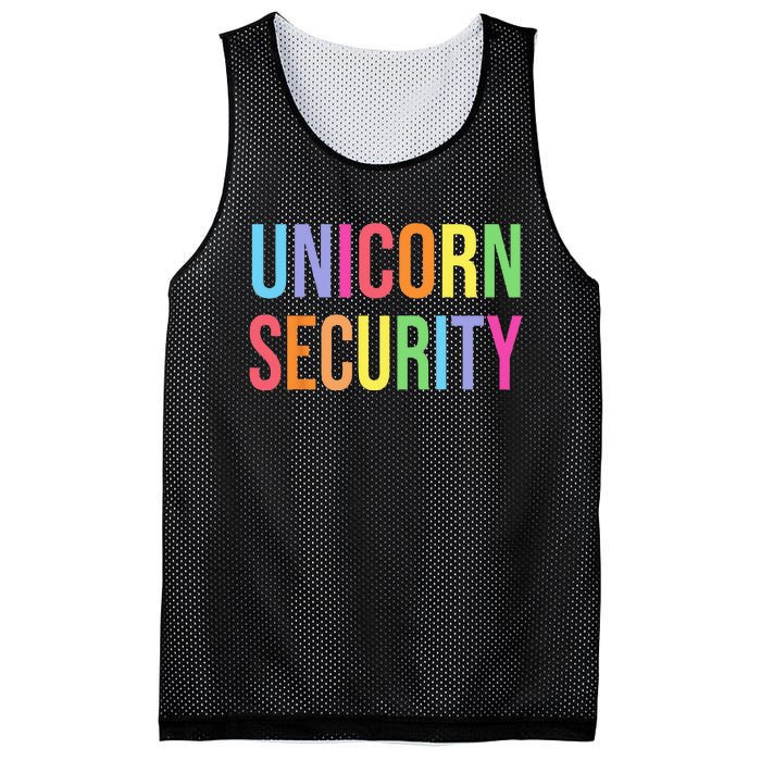 Unicorn Security Funny Birthday Girl Gifts Dad Mom Daughter Mesh Reversible Basketball Jersey Tank