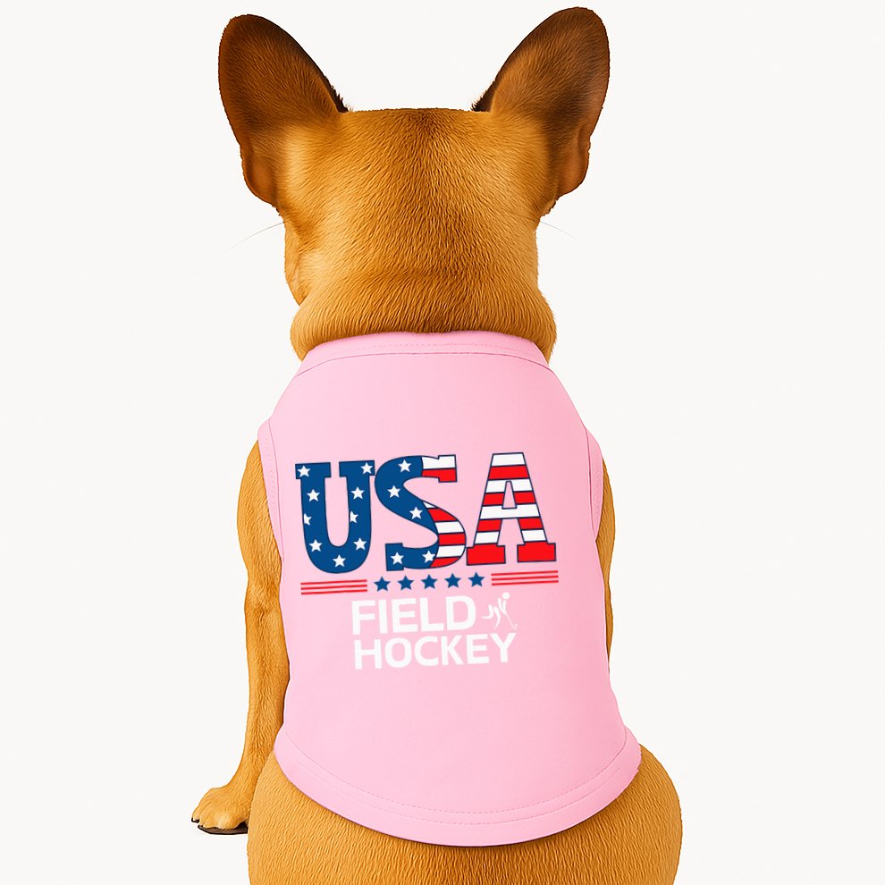 United States Flag Field Hockey Usa Team Sport Field Hockey Doggie Tank