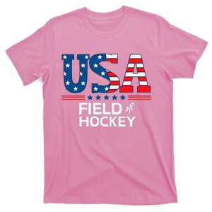 United States Flag Field Hockey Usa Team Sport Field Hockey T-Shirt