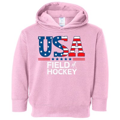 United States Flag Field Hockey Usa Team Sport Field Hockey Toddler Hoodie