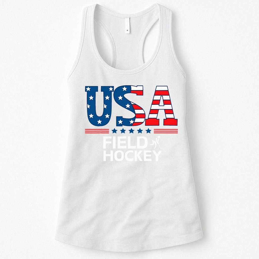 United States Flag Field Hockey Usa Team Sport Field Hockey Womens Tank Top
