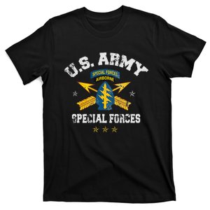 US Special Forces Group Airborne Veteran SFG 4th Of July Men T-Shirt