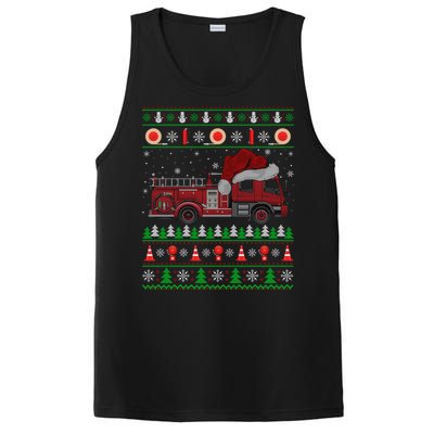 Ugly Style Fire Truck Fire Firefighter Christmas Meaningful Gift PosiCharge Competitor Tank