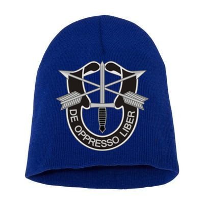 Us Special Forces Meaningful Gift De Oppresso Liber Cool Gift Short Acrylic Beanie