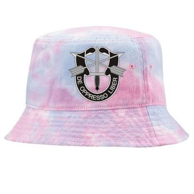 Us Special Forces Meaningful Gift De Oppresso Liber Cool Gift Tie-Dyed Bucket Hat