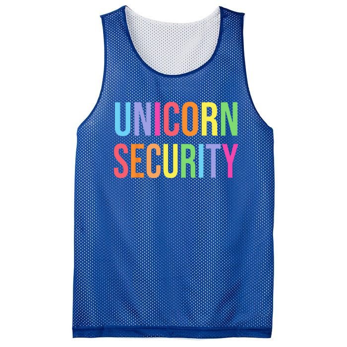 Unicorn Security Funny Birthday Gifts Dad Mom Daughter Mesh Reversible Basketball Jersey Tank