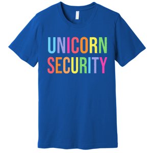 Unicorn Security Funny Birthday Gifts Dad Mom Daughter Premium T-Shirt