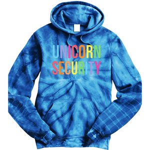 Unicorn Security Funny Birthday Gifts Dad Mom Daughter Tie Dye Hoodie