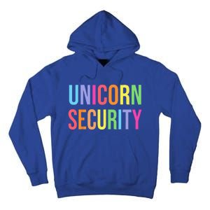 Unicorn Security Funny Birthday Gifts Dad Mom Daughter Tall Hoodie