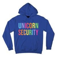 Unicorn Security Funny Birthday Gifts Dad Mom Daughter Tall Hoodie