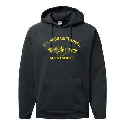 U.S Submarine Force Silent Service Veteran Submariner Performance Fleece Hoodie