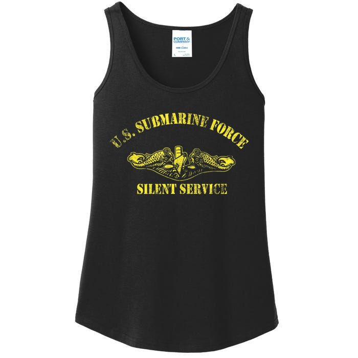 U.S Submarine Force Silent Service Veteran Submariner Ladies Essential Tank