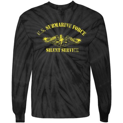 U.S Submarine Force Silent Service Veteran Submariner Tie-Dye Long Sleeve Shirt