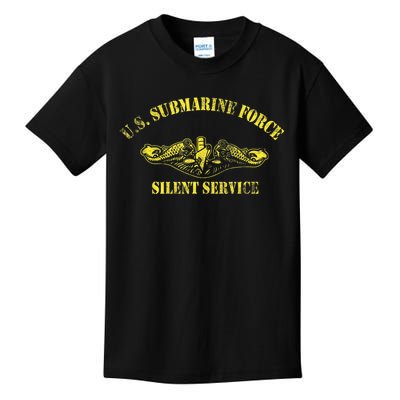 U.S Submarine Force Silent Service Veteran Submariner Kids T-Shirt