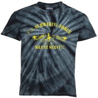 U.S Submarine Force Silent Service Veteran Submariner Kids Tie-Dye T-Shirt