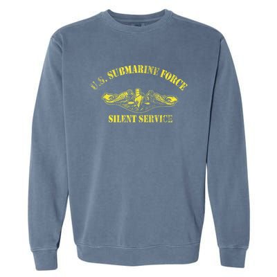 U.S Submarine Force Silent Service Veteran Submariner Garment-Dyed Sweatshirt