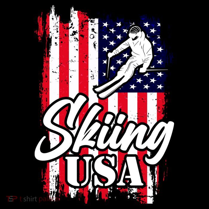 USA Skiing Flag Design Impact Tech Backpack
