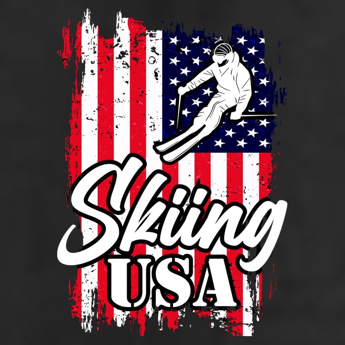USA Skiing Flag Design Trucker Hat