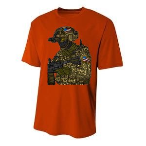 US Special Force Soldier Army Performance Sprint T-Shirt